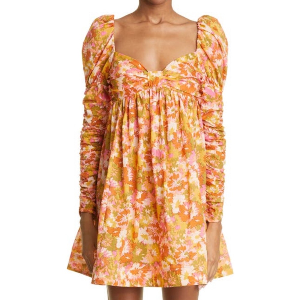 Zimmermann Violet Twist Front Mini Dress